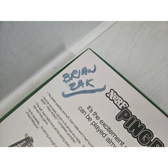 Vintage 1982 Official NERF‎ Ping Pong Indoor Game In Box - Picture 11 of 16